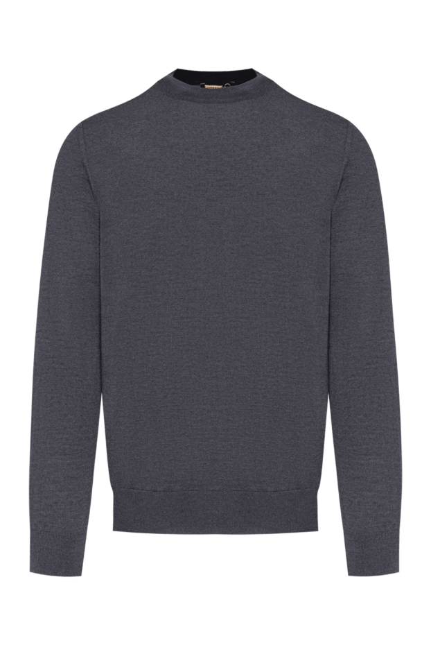 Zilli knitted graphite jumper with crocodile skin details 197949 - photo 1