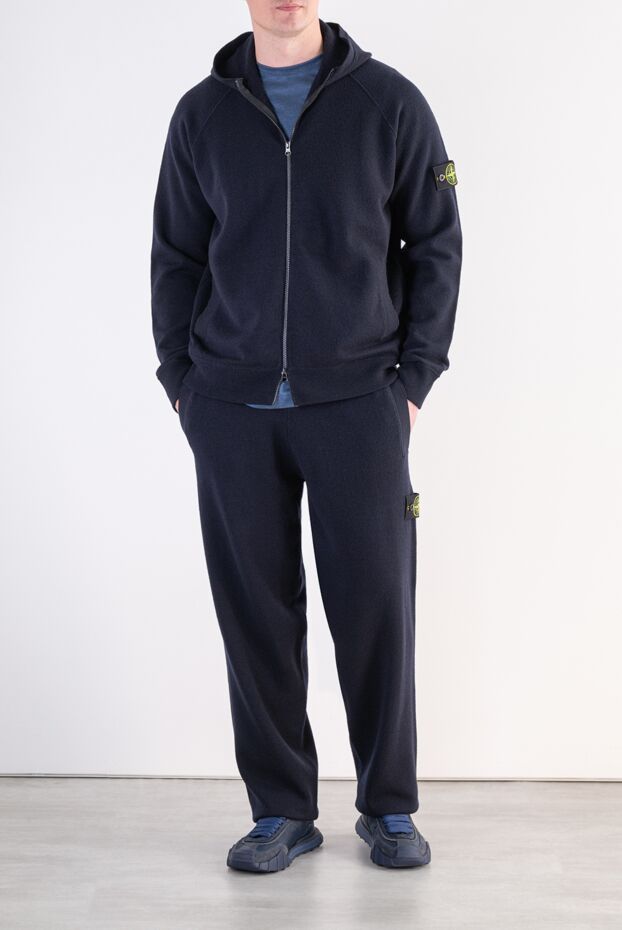Stone Island жүннен тоқылған костюм, капюшон және әйгілі патчтармен 197950 - фото 2