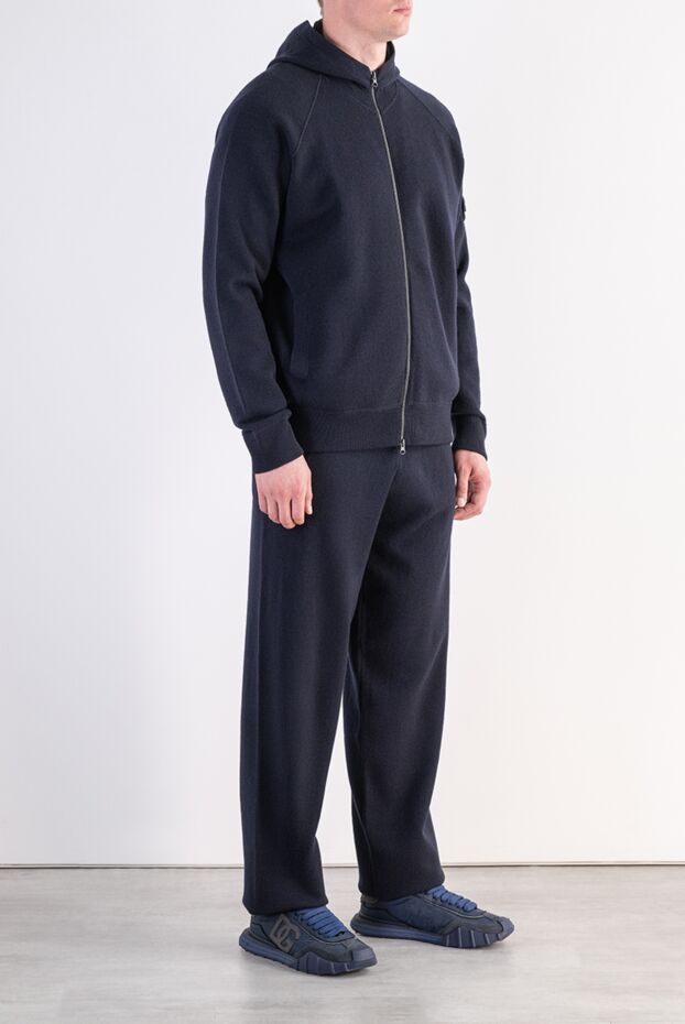 Stone Island жүннен тоқылған костюм, капюшон және әйгілі патчтармен 197950 - фото 3