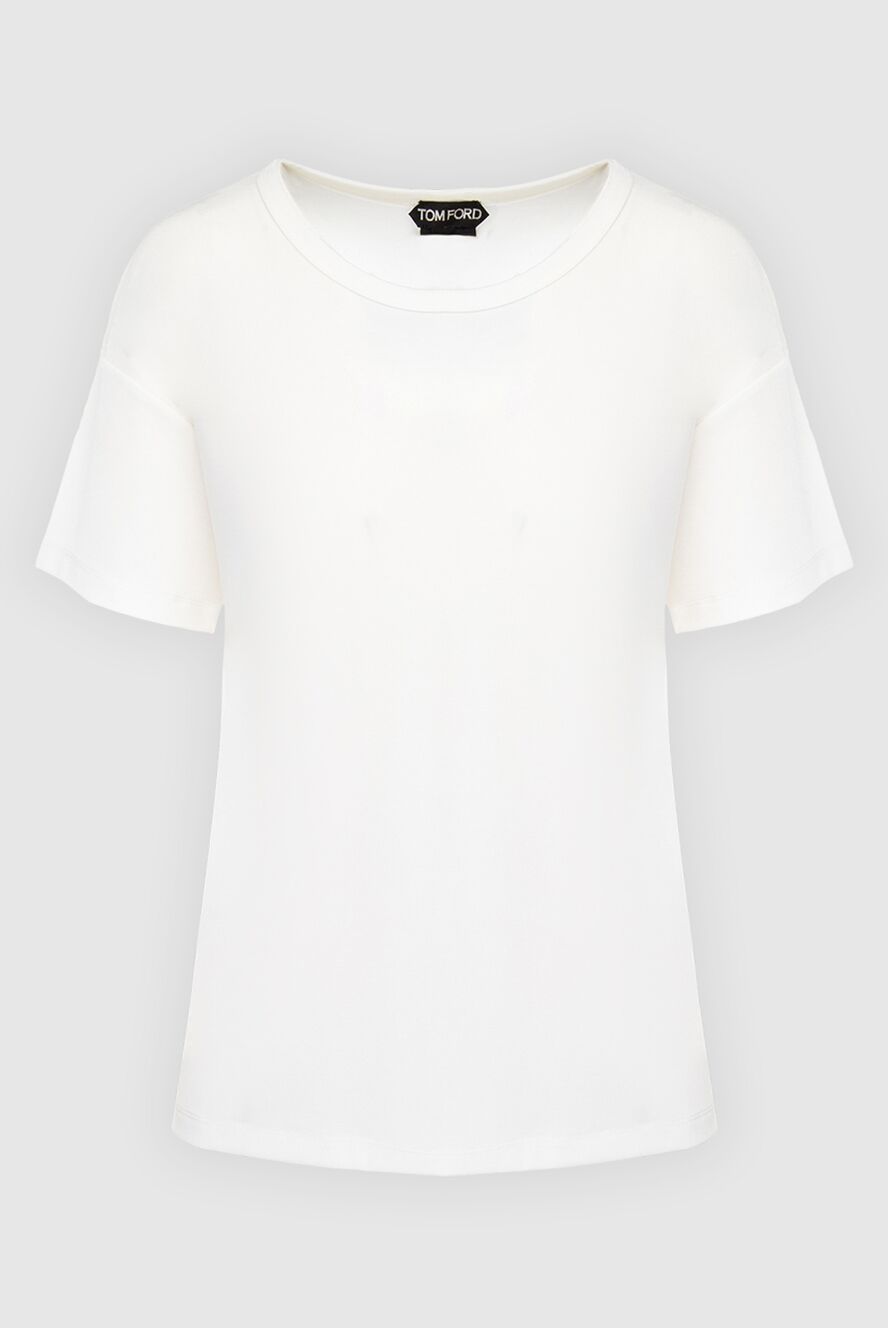 Tom Ford white women's cotton t-shirt with logo on the back
167355 - photo 1