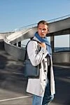 Пальто из полиэстера белое мужское Canali - 100% полиэстер. Пуговицы. Два прорезных кармана, два внутренних кармана. Страна производитель: Италия. Уход: специализированная чистка - фото 8