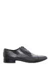 W.Gibbs Men's shoes made of kangaroo leather black - Perforation. 100% kangaroo leather. Lace-up. Interior trim: leather. Insole: Leather. Heel height: 2cm. Outsole: Other materials. Country of manufacture: Italy. Care: specialized cleaning - photo 1