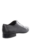 Men's shoes made of kangaroo leather black W.Gibbs - Perforation. 100% kangaroo leather. Lace-up. Interior trim: leather. Insole: Leather. Heel height: 2cm. Outsole: Other materials. Country of manufacture: Italy. Care: specialized cleaning - photo 4