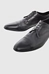 W.Gibbs Men's shoes made of kangaroo leather black - Perforation. 100% kangaroo leather. Lace-up. Interior trim: leather. Insole: Leather. Heel height: 2cm. Outsole: Other materials. Country of manufacture: Italy. Care: specialized cleaning - photo 5