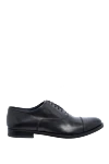 Doucal`s Men's black leather shoes - 100% leather. Lace-up. Interior: Leather. Insole: Leather. Heel height: 2cm. Outsole: Other materials. Country of manufacture: Italy. Care: specialized cleaning - photo 1