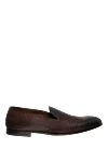 Doucal`s Brown leather moccasins for men - weaving, perforation. leather interior. 100% leather. Insole: leather. Country of manufacture: Italy. Care: specialized cleaning - photo 1