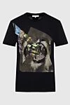 Les Benjamins Black cotton T-shirt for men - animal print. 100% cotton. Country of manufacture: Italy. Care: specialized cleaning - photo 1