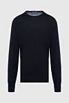 John Smedley Black wool jumper for men - 100% wool. Country of manufacture: Italy. Care: specialized cleaning - photo 1