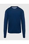 John Smedley Wool jumper blue for men - 100% wool. Country of manufacture: Italy. Care: specialized cleaning - photo 1