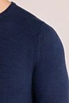 John Smedley Wool jumper blue for men - 100% wool. Country of manufacture: Italy. Care: specialized cleaning - photo 5