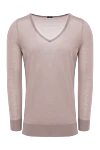 Malo Purple cashmere jumper for women - V-neck. 100% cashmere. Country of manufacture: Italy. Care: specialized cleaning - photo 1