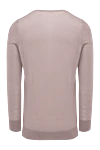 Purple cashmere jumper for women Malo - V-neck. 100% cashmere. Country of manufacture: Italy. Care: specialized cleaning - photo 6