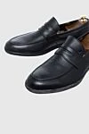 Fratelli Rosetti Men's leather loafers black - leather buckle. 100% genuine leather. Heel height: 2 cm. Interior trim: leather. Outsole: other materials. Country of manufacture: Italy. Care: specialized cleaning - photo 5