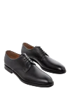 W.Gibbs Men's black leather shoes - 100% leather. Lace-up. Interior trim: leather. Insole: Leather. Heel height: 2cm. Outsole: Other materials. Country of manufacture: Italy. Care: specialized cleaning - photo 3