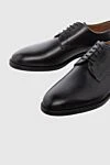 W.Gibbs Men's black leather shoes - 100% leather. Lace-up. Interior trim: leather. Insole: Leather. Heel height: 2cm. Outsole: Other materials. Country of manufacture: Italy. Care: specialized cleaning - photo 5