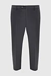 Cesare di Napoli Men's gray wool trousers - 100% wool. Closure: button, zipper. two side pockets, two back pockets. Lining: lining parts 100% wool. Country of manufacture: Italy. Care: specialized cleaning - photo 1