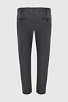 Cesare di Napoli Men's gray wool trousers - 100% wool. Closure: button, zipper. two side pockets, two back pockets. Lining: lining parts 100% wool. Country of manufacture: Italy. Care: specialized cleaning - photo 5