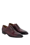 Magnanni Burgundy leather men's shoes - Firmware. 100% leather. Lace. Interior finish: Leather. Insole: Leather. Heel height: 2.5 cm. Other materials. Country of manufacture: Italy. Care: specialized cleaning - photo 3