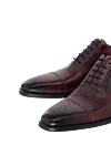 Magnanni Burgundy leather men's shoes - Firmware. 100% leather. Lace. Interior finish: Leather. Insole: Leather. Heel height: 2.5 cm. Other materials. Country of manufacture: Italy. Care: specialized cleaning - photo 5