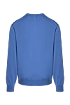 Billionaire Blue wool jumper for men - 100% wool. Country of manufacture: Italy. Care: specialized cleaning - photo 7