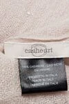 Casheart Women's beige cashmere scarf - lurex thread. 100% cashmere. Country of manufacture: Italy. Care: specialized cleaning - photo 3