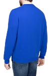 Blue cashmere jumper for men Casheart - 100% cashmere. Country of manufacture: Italy. Care: specialized cleaning - photo 4