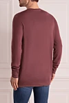 Wool jumper pink for men Massimo Sforza - 100% wool. Country of manufacture: Italy. Care: specialized cleaning - photo 4