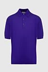 John Smedley Cotton polo purple for men - 100% cotton. Buttons. Country of manufacture: Italy. Care: specialized cleaning - photo 1