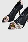 Туфли Dolce & Gabbana - 70% хлопок, 24% вискоза, 6% полиамид. Высота каблука: 8 см. нет. кружево, кристаллы. Уход: специализированная чистка. другие материалы. Производство: Италия - photo 4