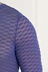 Corneliani Джемпер из хлопка голубой мужской - Фактурная ткань. 100% хлопок. Страна производитель: Италия. Уход: специализированная чистка - фото 5