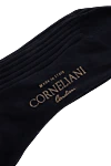 Corneliani Носки из хлопка синие мужские - фактурная полоска. 100% хлопок. Страна производитель: Италия. Уход: специализированная чистка - фото 3