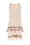 Brunello Cucinelli Платье без рукавов с перьевой юбкой пастельных оттенков
- молния. украшение из перьев. 81% кашемир, 15% хлопок, 4% шелк. Страна производитель: Италия. Уход: специализированная чистка - фото 1