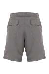 Brunello Cucinelli Men's gray polyester beach shorts - two side and one back pocket. Closure: zipper, button. 100% polyester. Country of origin: Italy. Care: specialized cleaning - photo 5