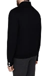 Black cashmere jacket for men Hettabretz - 100% cashmere. Closure: Zipper with two sliders. Two side pockets. Country of origin: Italy. Care: specialized cleaning - photo 4