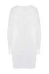 White linen and polyamide jumper for women Casheart - free cut. 85% linen, 15% polyamide. Country of manufacture: Italy. Care: specialized cleaning - photo 6