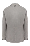 Montecore Gray wool jacket for men - 100% wool. Hooks. Two side pockets. Country of manufacture: Italy. Care: specialized cleaning - photo 7