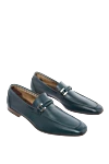 Fratelli Rosetti Men's leather loafers green - buckle. 100% leather. Heel height: 2.5 cm. Interior trim: leather. Outsole: other materials. Country of manufacture: Italy. Care: specialized cleaning - photo 3