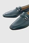 Fratelli Rosetti Men's leather loafers green - buckle. 100% leather. Heel height: 2.5 cm. Interior trim: leather. Outsole: other materials. Country of manufacture: Italy. Care: specialized cleaning - photo 5