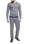 Men's cashmere sports suit gray Pashmere - Contrast cuffs. Hood. 100% cashmere. Closure: Elastic waistband with drawstring, zipper. Four side pockets. Country of origin: Italy. Care: specialized cleaning - photo 2