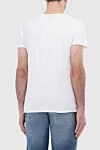 White cotton T-shirt for men 1921 T-Shirt - printed. 100% cotton. Country of manufacture: Italy. Care: specialized cleaning - photo 4