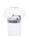 1921 T-Shirt Ерлерге арналған ақ мақтадан жасалған футболка - басылған. Құрамы: 100% мақта. Шығарылған елі: Италия. Күтім: арнайы тазалау - фото 1