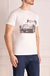 1921 T-Shirt Ерлерге арналған ақ мақтадан жасалған футболка - басылған. Құрамы: 100% мақта. Шығарылған елі: Италия. Күтім: арнайы тазалау - фото 3