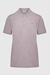 Gran Sasso Cotton polo beige for men - Brand logo embroidery. 100% cotton. Buttons. Country of manufacture: Italy. Care: specialized cleaning - photo 1