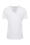 Bisibiglio White cotton T-shirt for men - picture print. 100% cotton. Country of manufacture: Italy. Care: specialized cleaning - photo 5