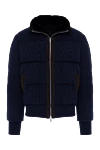 Kiton Пуховик мужской из кашемира синий - Контрастные вставки. 100% кашемир. Молния. Два боковых кармана, два внутренних кармана. 55% полиэстер, 45% вискоза. Утеплитель: 100% полиэстер. Страна производитель: Италия. Уход: специализированная чистка - фото 1