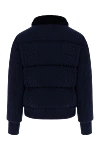 Kiton Пуховик мужской из кашемира синий - Контрастные вставки. 100% кашемир. Молния. Два боковых кармана, два внутренних кармана. 55% полиэстер, 45% вискоза. Утеплитель: 100% полиэстер. Страна производитель: Италия. Уход: специализированная чистка - фото 7