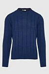 Casheart Cashmere jumper blue for men - 100% cashmere. Country of origin: Italy. Care: specialized cleaning - photo 1