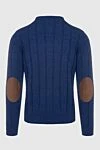 Cashmere jumper blue for men Casheart - 100% cashmere. Country of origin: Italy. Care: specialized cleaning - photo 6