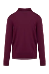 Massimo Sforza Wool long sleeve polo burgundy for men - Long sleeve. 100% wool. Buttons. Country of manufacture: Italy. Care: specialized cleaning - photo 5