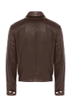 Massimo Sforza Brown leather jacket for men - 100% leather. Closure: Zipper. Two side pockets, two chest pockets. Country of manufacture: Italy. Care: specialized cleaning - photo 7